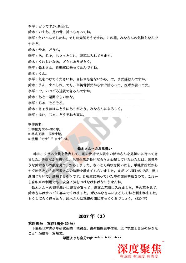 「高考日語作文范文」原來滿分的作文長這樣