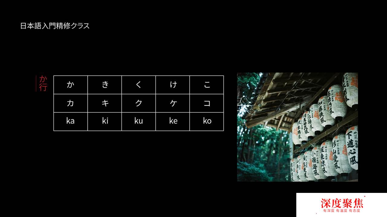 日語五十音圖ka行